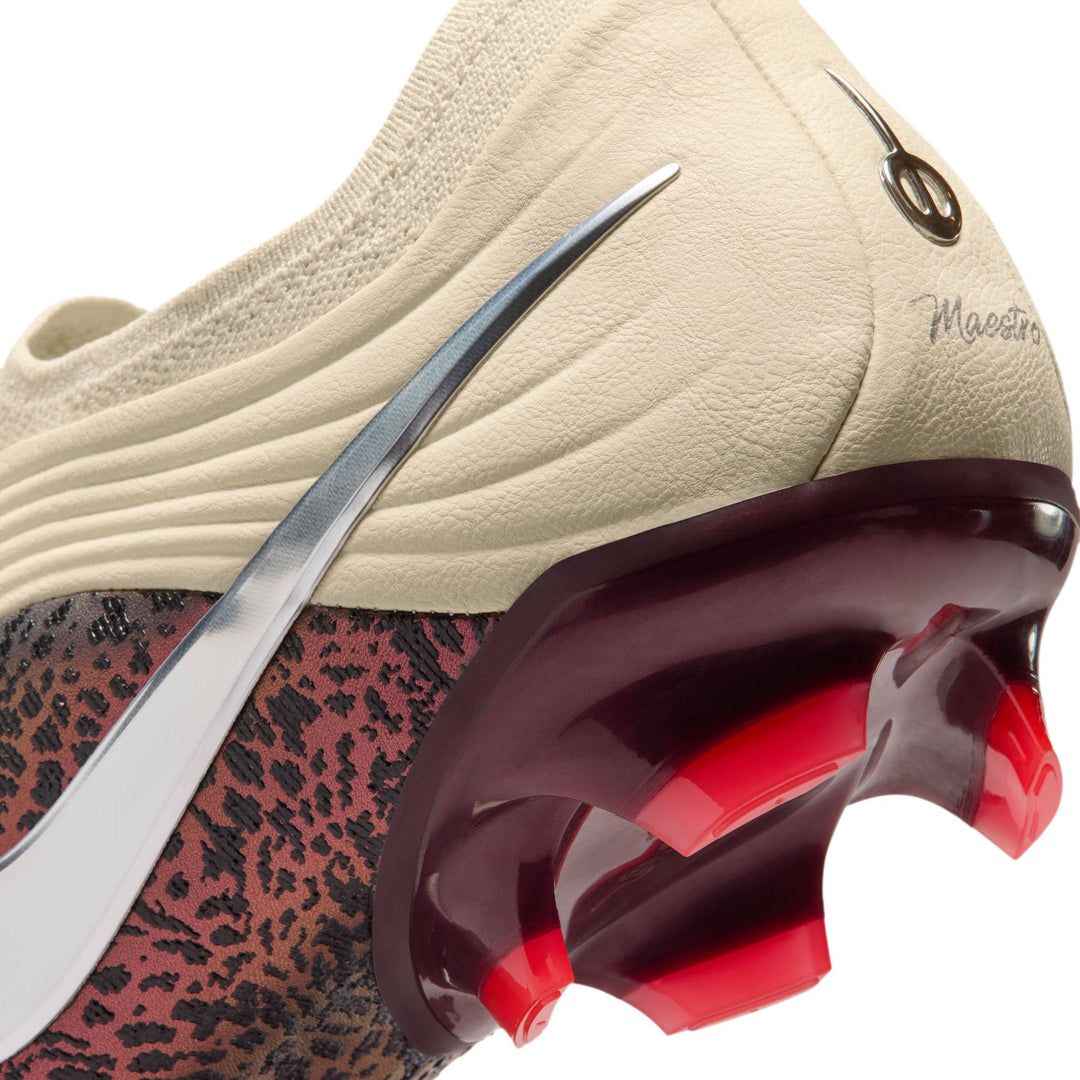 Nike United Tiempo Maestro Elite FG - Fossil/Silver/Burgundy Men's Footwear - Third Coast Soccer