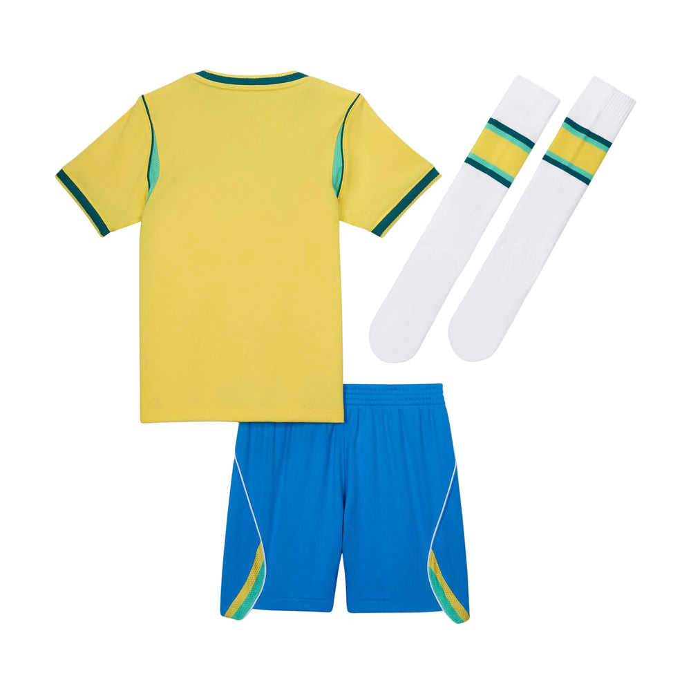 Nike Youth CBF Brazil Home 3-Piece Littel Kids Kit 2026 International Replica - Third Coast Soccer