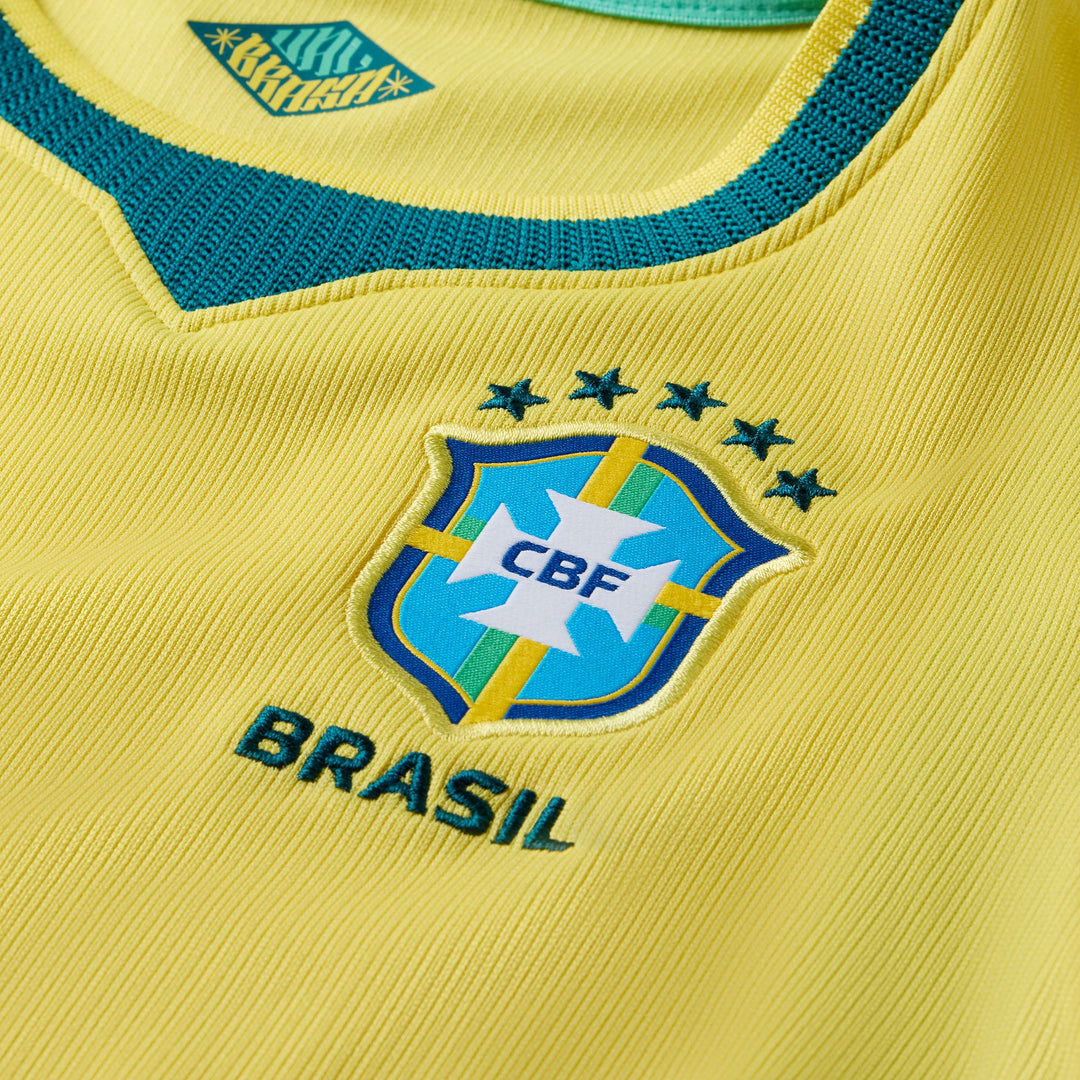 Nike Youth CBF Brazil Home 3-Piece Littel Kids Kit 2026 International Replica - Third Coast Soccer