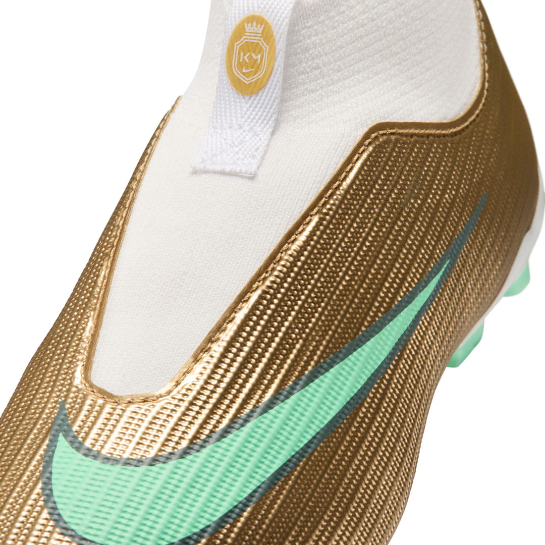 Nike Youth Mercurial Superfly 11 Academy Mbappe FG - Gold/Green Youth Footwear - Third Coast Soccer