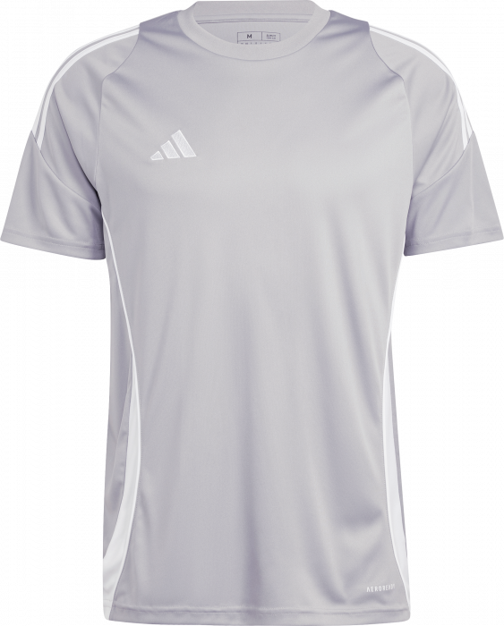 adidas Men's Tiro 24 Jersey - Grey/White Jerseys Team Mid Grey/White Mens Small - Third Coast Soccer