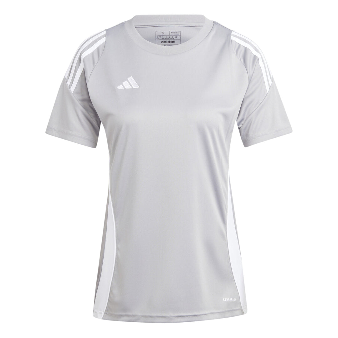 adidas Women's Tiro 24 Jersey - Grey/White Jerseys Team Mid Grey/White Womens XSmall - Third Coast Soccer