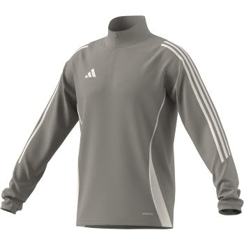 adidas Tiro 24 Training Top - Grey/White Training Wear - Third Coast Soccer