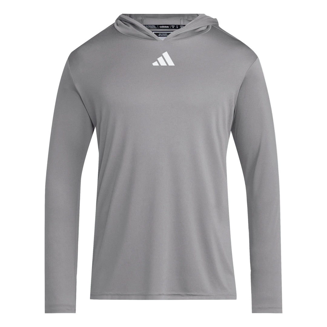 adidas D4T LS Hoody - Grey Training Wear - Third Coast Soccer