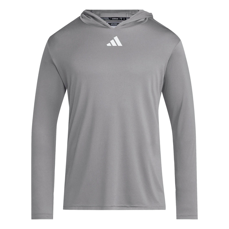 adidas D4T LS Hoody - Grey Training Wear - Third Coast Soccer
