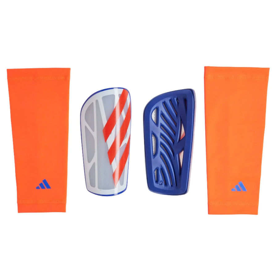 adidas Tiro League Shinguard - White/Blue/Red Adult Shinguards   - Third Coast Soccer