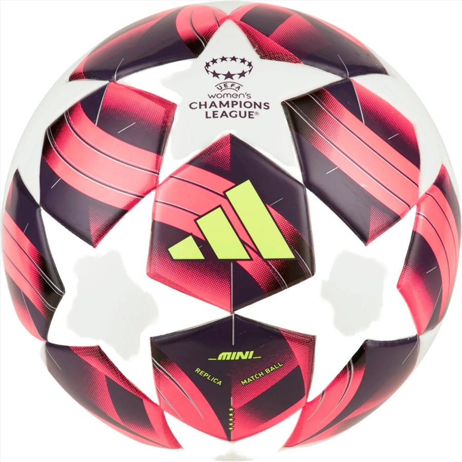 adidas Women's UCL 24 Mini Ball - White/Black/Silver Balls   - Third Coast Soccer