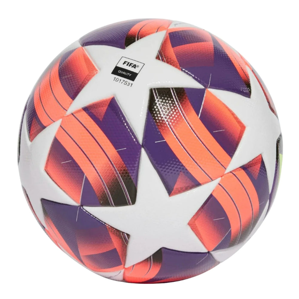 adidas Women's UCL 24 League Ball - White/Black/Silver Balls   - Third Coast Soccer