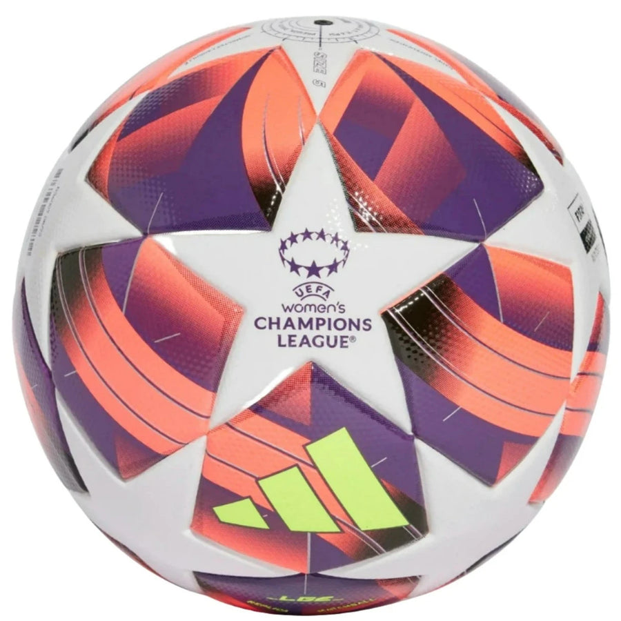 adidas Women's UCL 24 League Ball - White/Black/Silver Balls   - Third Coast Soccer