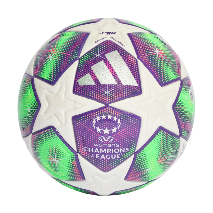 adidas WUCL Pro Ball 25/26 - White/Pink/Yellow Balls - Third Coast Soccer