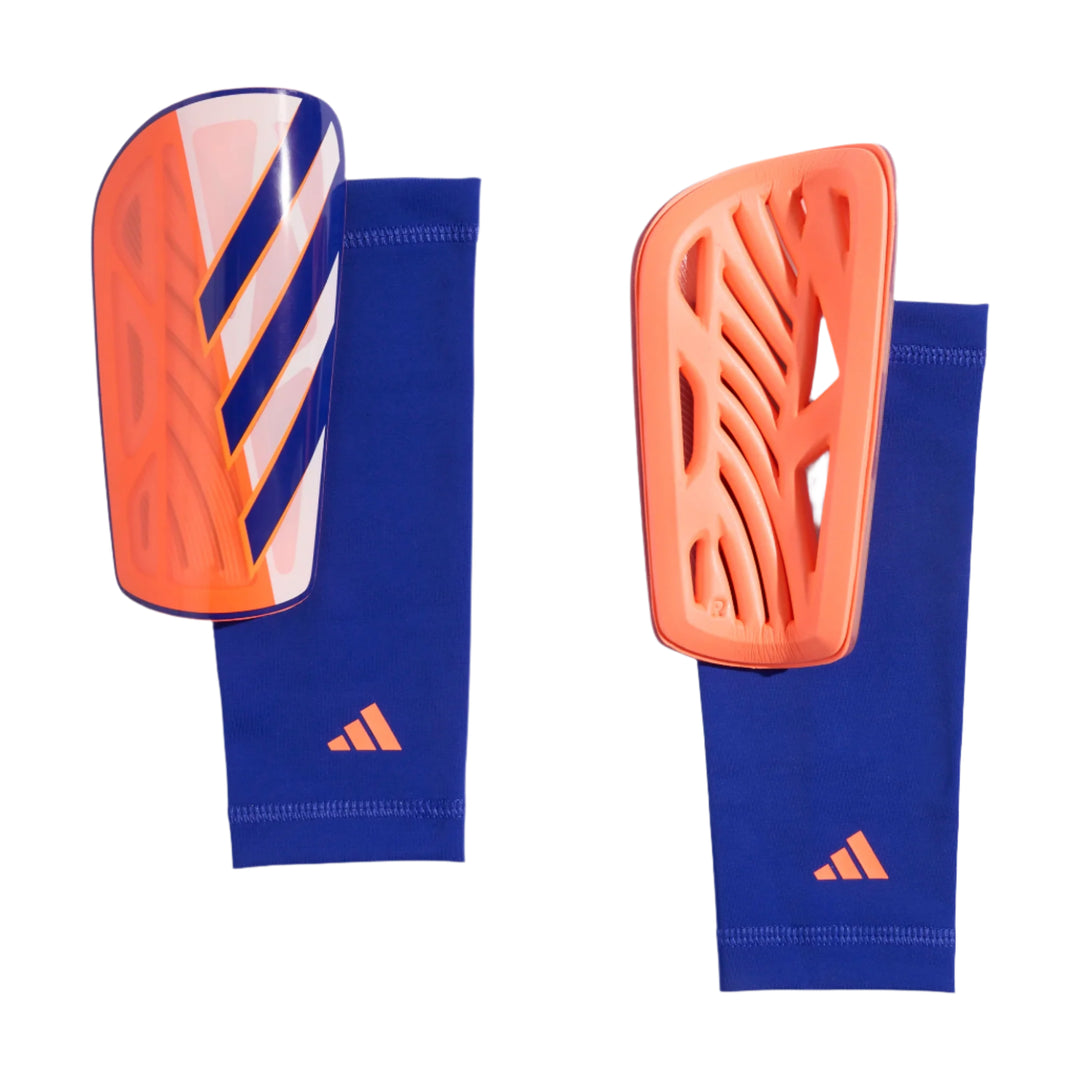 adidas Tiro League Shinguard - Off White/Lucid Blue Adult Shinguards - Third Coast Soccer