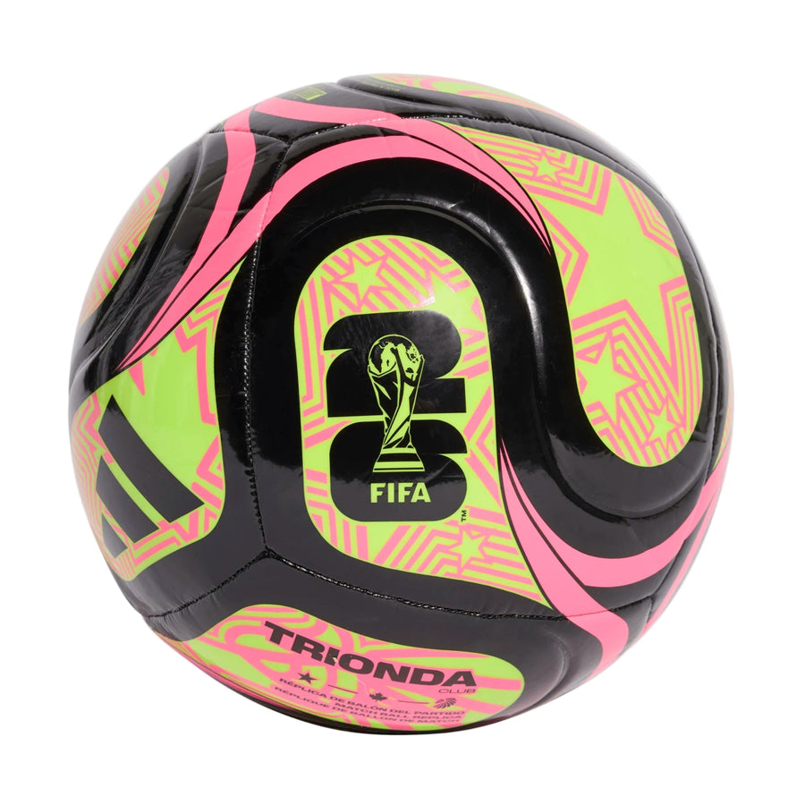 adidas World Cup 2026 Club Ball - Black/Lucid Lemon/Pink Balls Black/Lucid Lemon 3 - Third Coast Soccer