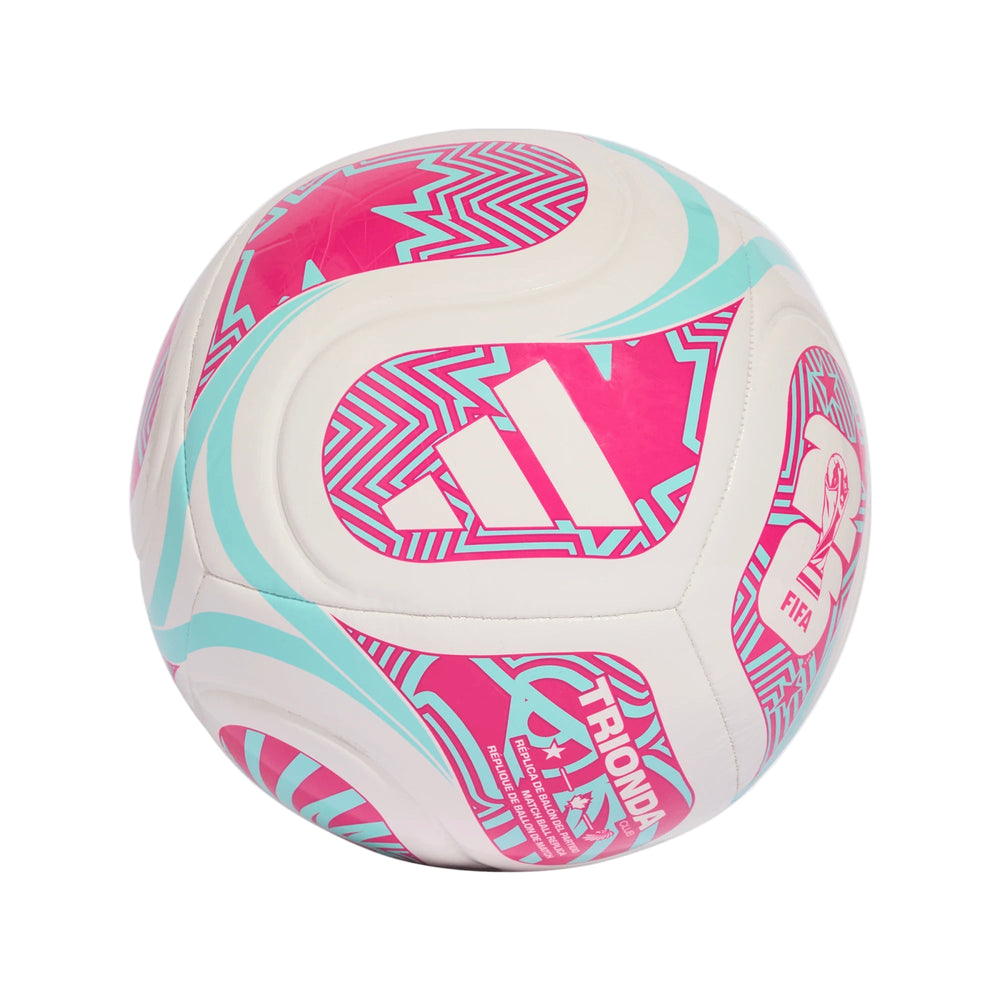 adidas World Cup 2026 Club Ball - White/Aqua/Pink Balls White/Aqua/Shock Pink 3 - Third Coast Soccer
