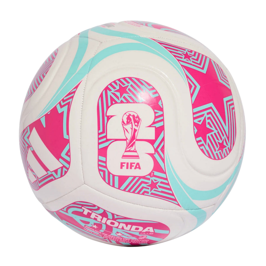adidas World Cup 2026 Club Ball - White/Aqua/Pink Balls - Third Coast Soccer