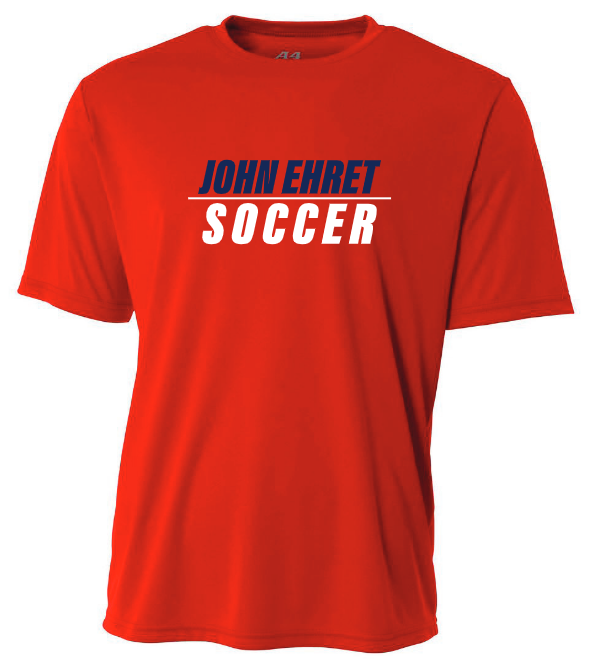 A4 John Ehret Short-Sleeve Shirt John Ehert HS Red Mens Small - Third Coast Soccer