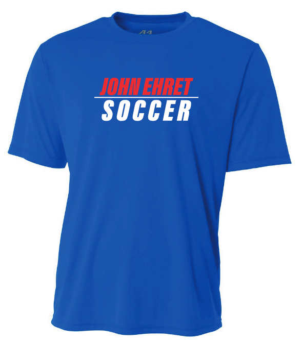 A4 John Ehret Short-Sleeve Shirt John Ehert HS Royal Mens Small - Third Coast Soccer