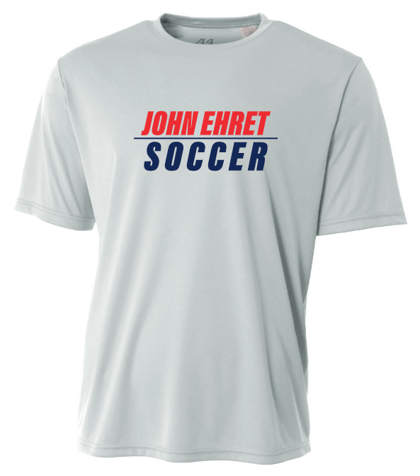 A4 John Ehret Short-Sleeve Shirt John Ehert HS Silver Mens Small - Third Coast Soccer