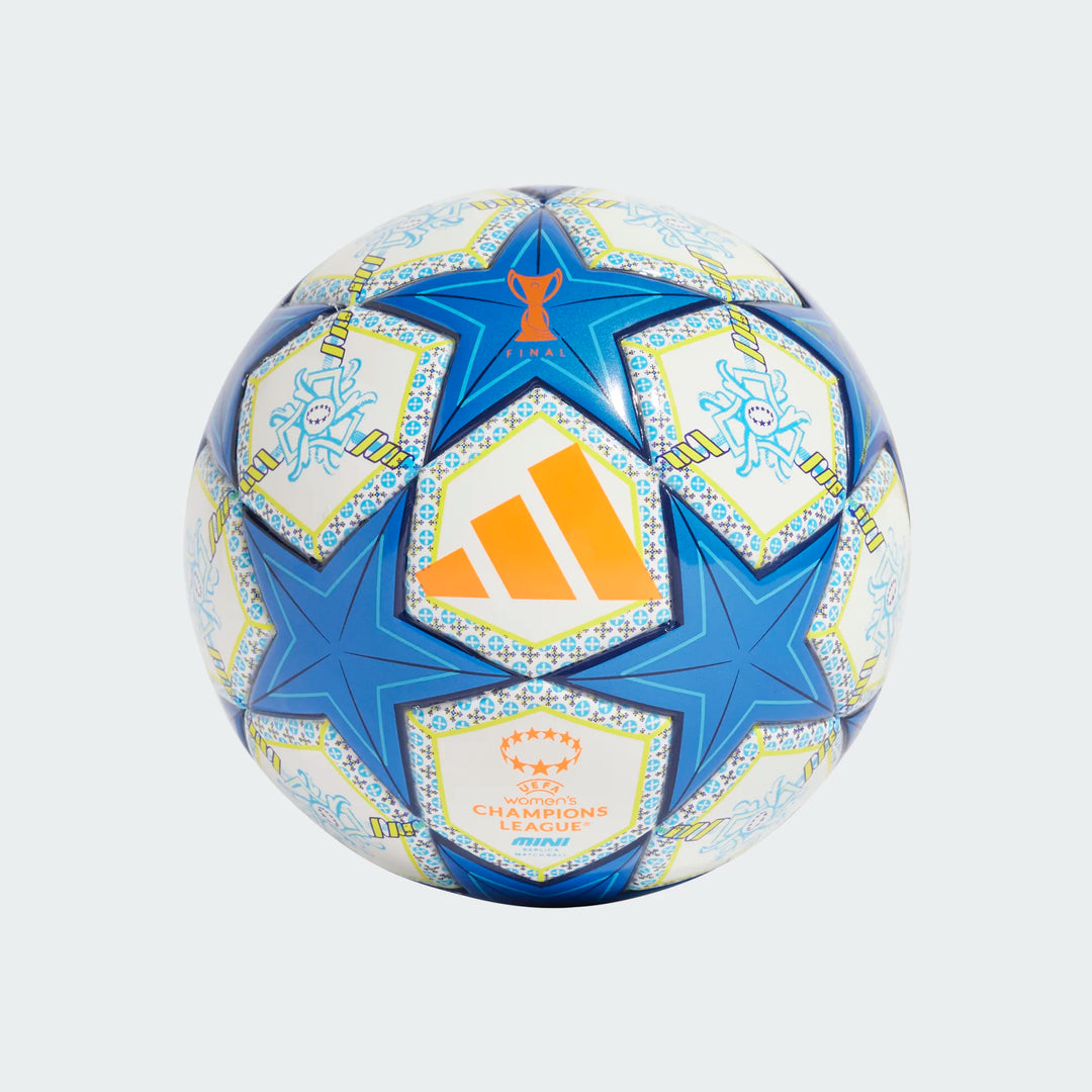 adidas UWCL Mini Ball 2025 - White/Orange/Night Sky Balls - Third Coast Soccer