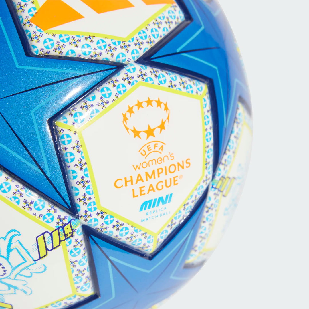 adidas UWCL Mini Ball 2025 - White/Orange/Night Sky Balls - Third Coast Soccer