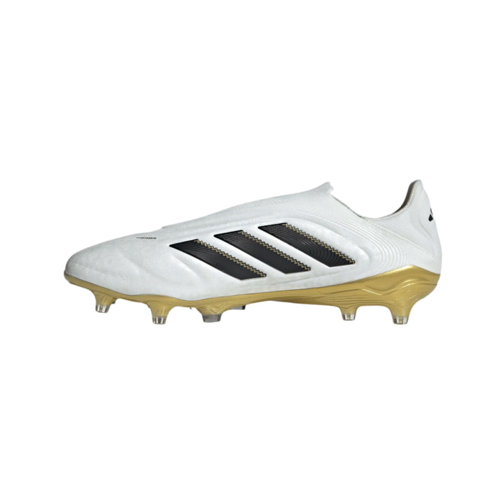 adidas Copa Pure III Elite Laceless FG - White/Black/Gold Men's Footwear - Third Coast Soccer