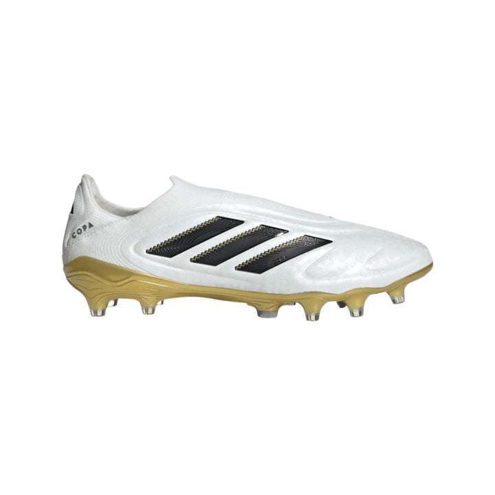 adidas Copa Pure III Elite Laceless FG - White/Black/Gold Men's Footwear - Third Coast Soccer