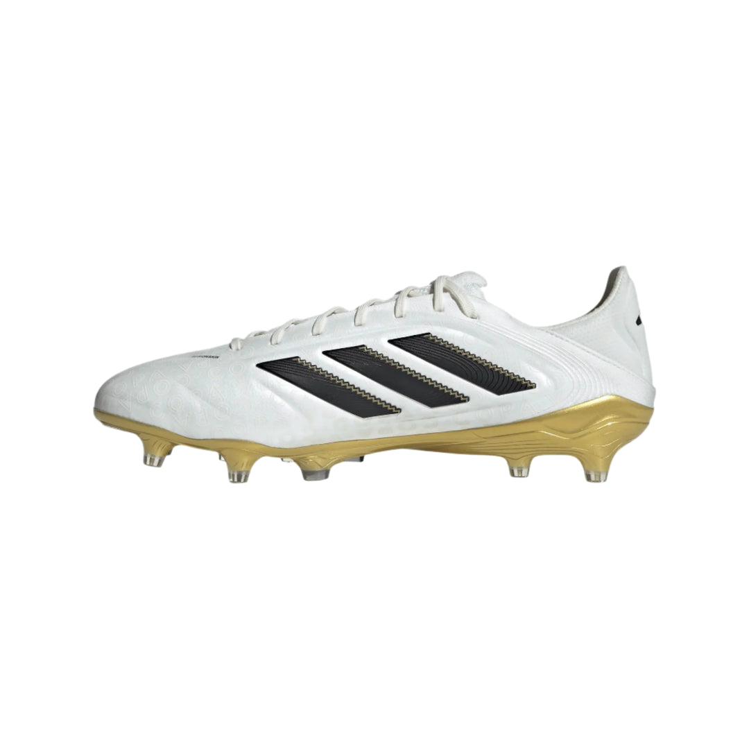 adidas Copa Pure III Elite FG - White/Black/Gold Men's Footwear - Third Coast Soccer