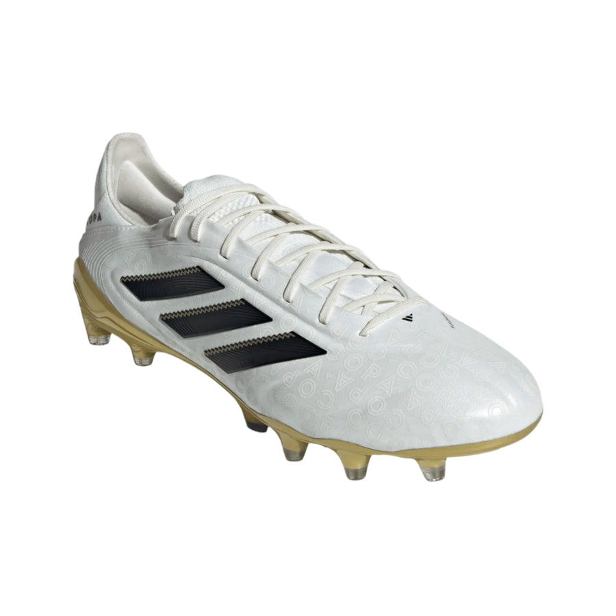 adidas Copa Pure III Elite FG - White/Black/Gold Men's Footwear - Third Coast Soccer