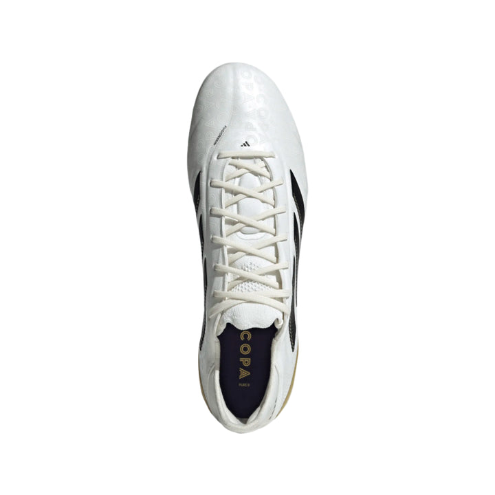 adidas Copa Pure III Elite FG - White/Black/Gold Men's Footwear - Third Coast Soccer