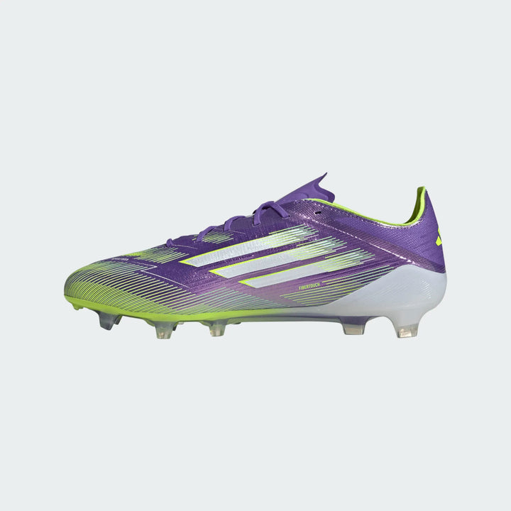 adidas F50 Elite FG - Purple/White/Lucid Lemon Men's Footwear - Third Coast Soccer