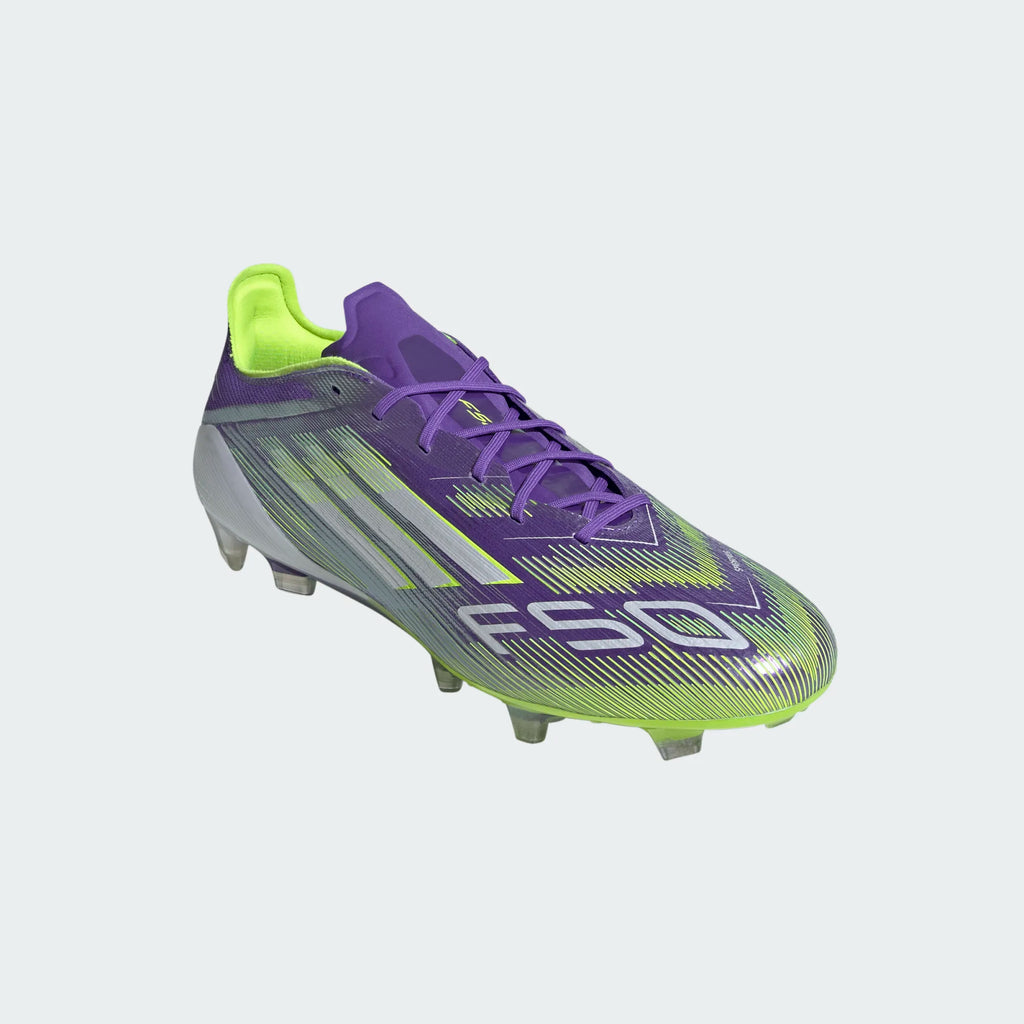 adidas F50 Elite FG - Purple/White/Lucid Lemon – Third Coast Soccer