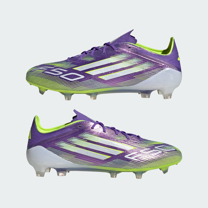 adidas F50 Elite FG - Purple/White/Lucid Lemon Men's Footwear - Third Coast Soccer