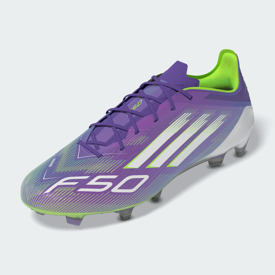 adidas F50 Elite FG - Purple/White/Lucid Lemon Men's Footwear - Third Coast Soccer