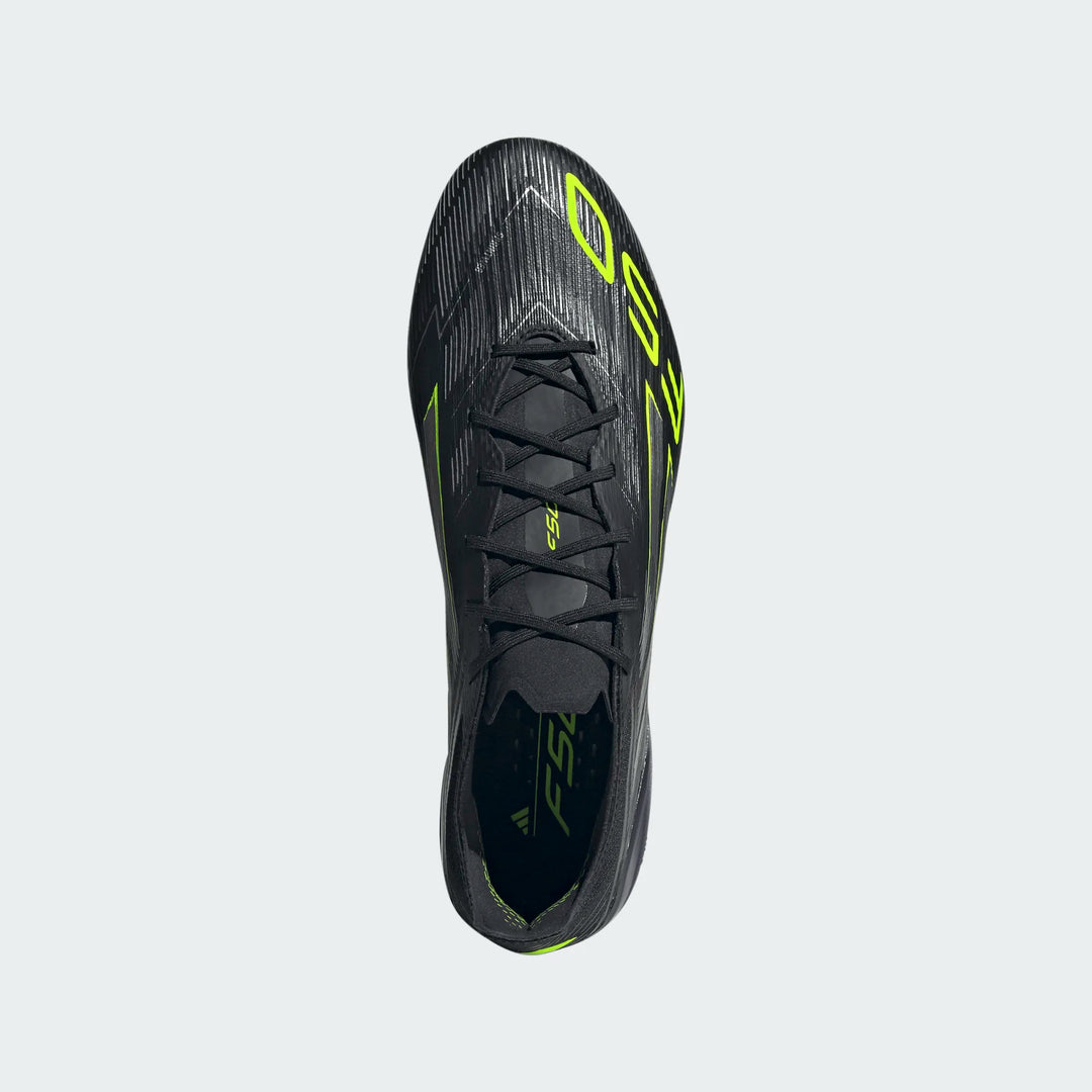 adidas F50 Elite FG - Black/Iron Metallic/Lucid Lemon Men's Footwear - Third Coast Soccer