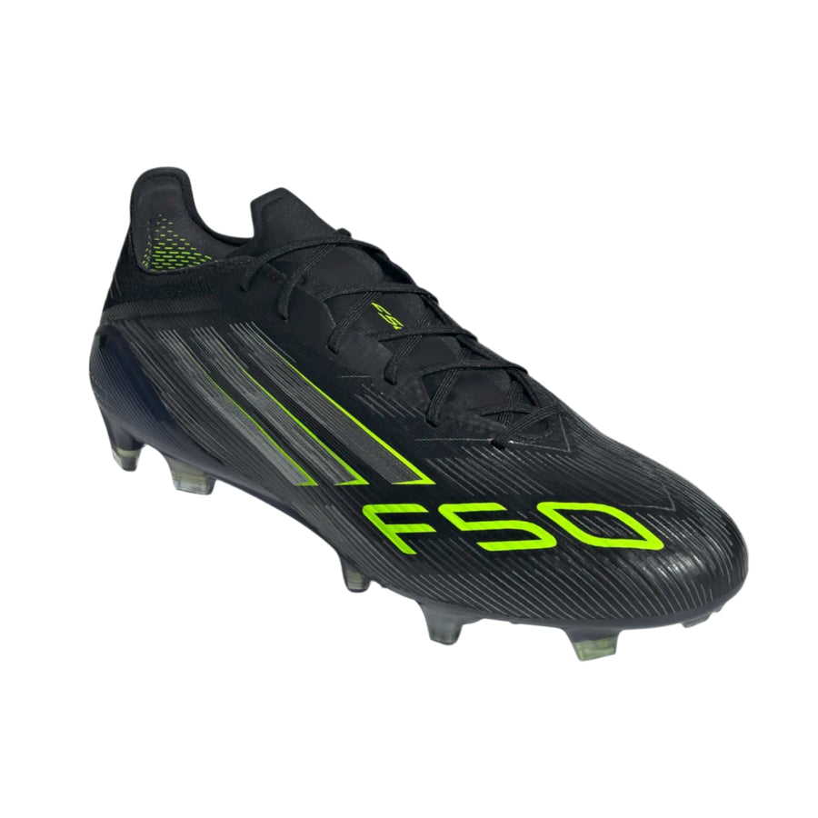 adidas F50 Elite FG - Black/Iron Metallic/Lucid Lemon Men's Footwear - Third Coast Soccer