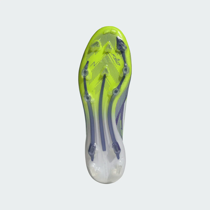 adidas F50 Elite Laceless FG - White/Black/Lucid Lemon Men's Footwear - Third Coast Soccer