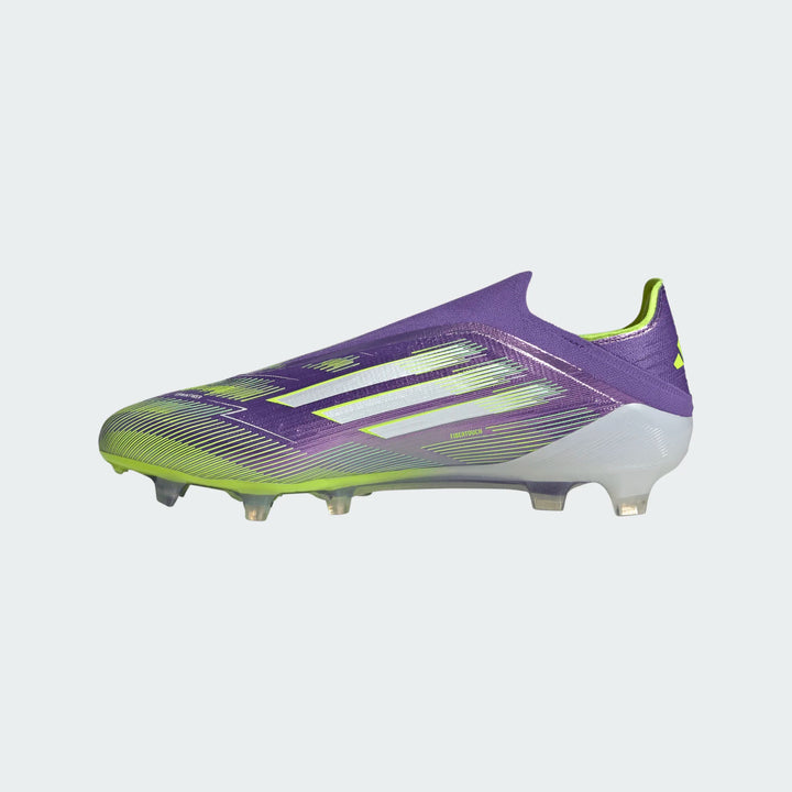 adidas F50 Elite Laceless FG - White/Black/Lucid Lemon Men's Footwear - Third Coast Soccer