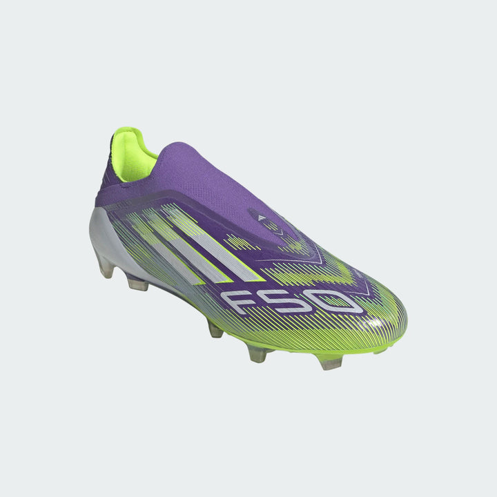 adidas F50 Elite Laceless FG - White/Black/Lucid Lemon Men's Footwear - Third Coast Soccer