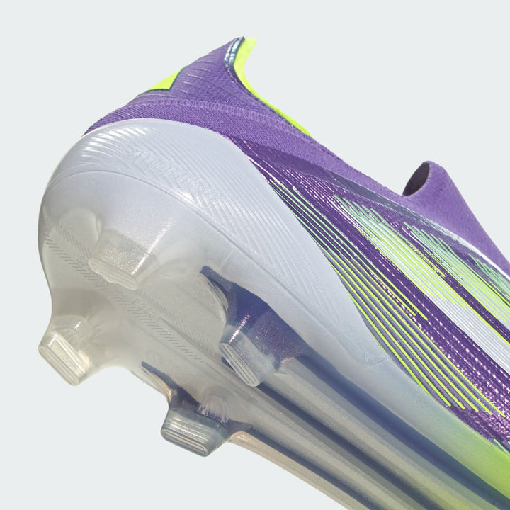 adidas F50 Elite Laceless FG - White/Black/Lucid Lemon Men's Footwear - Third Coast Soccer