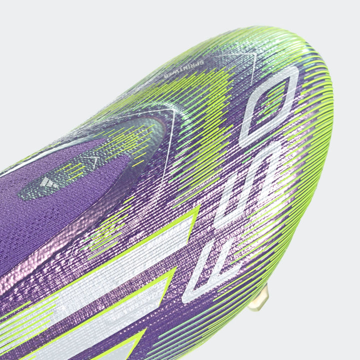 adidas F50 Elite Laceless FG - White/Black/Lucid Lemon Men's Footwear - Third Coast Soccer
