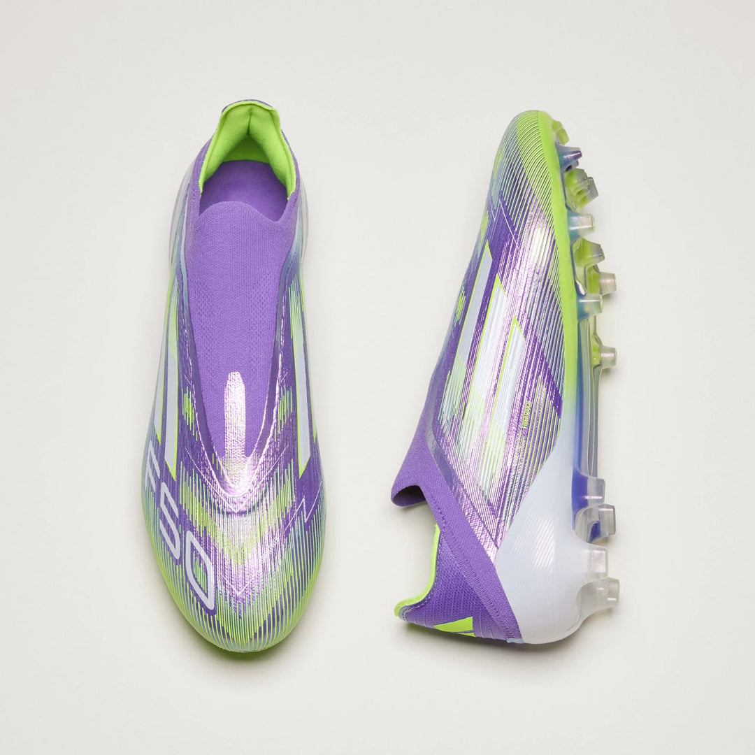 adidas F50 Elite Laceless FG - White/Black/Lucid Lemon Men's Footwear - Third Coast Soccer