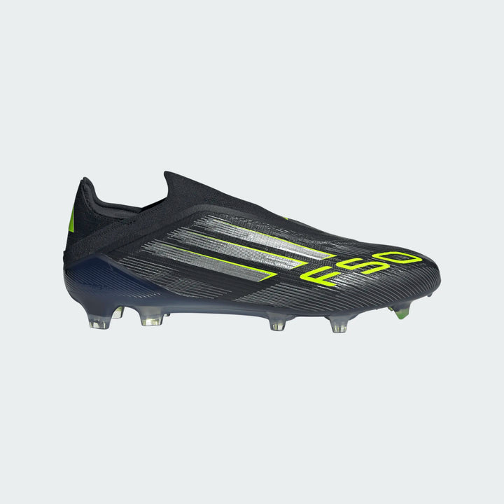 adidas F50 Elite Laceless FG - Black/Iron Metallic/Lucid Lemon Men's Footwear - Third Coast Soccer