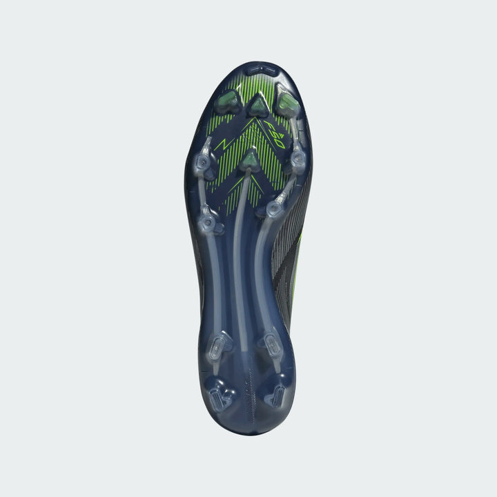 adidas F50 Elite Laceless FG - Black/Iron Metallic/Lucid Lemon Men's Footwear - Third Coast Soccer