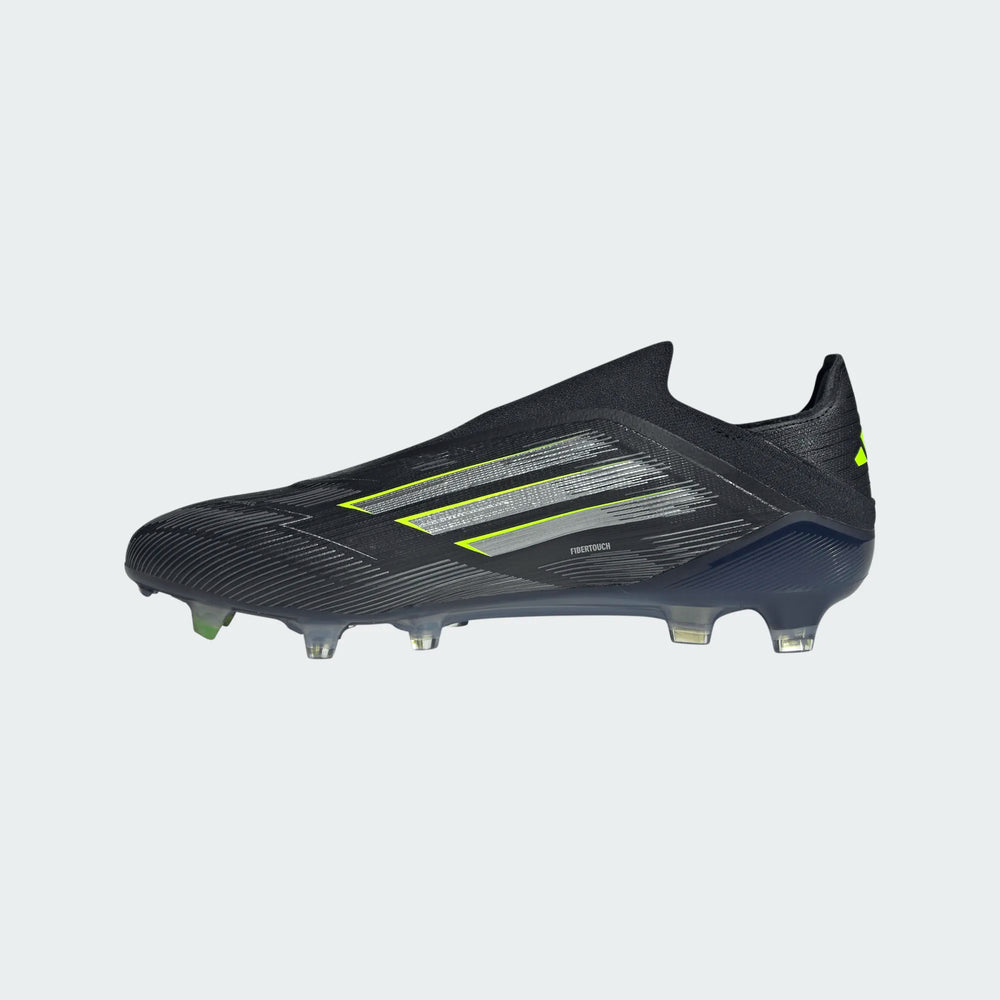 adidas F50 Elite Laceless FG - Black/Iron Metallic/Lucid Lemon Men's Footwear - Third Coast Soccer
