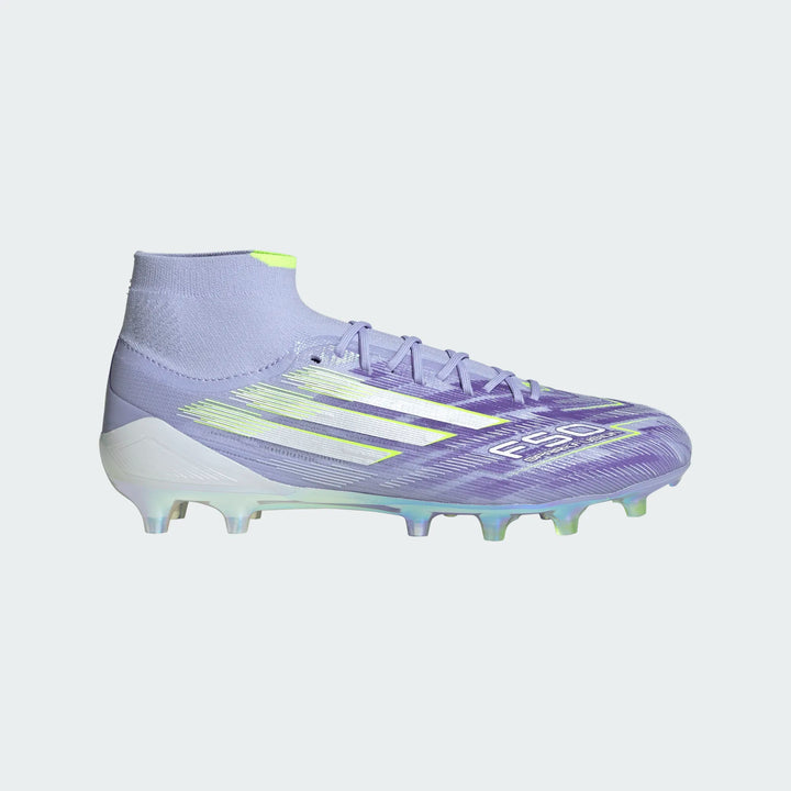 adidas Women's F50 Sparkfusion Elite FG - Violet/Lucid Lemon Womens Footwear - Third Coast Soccer
