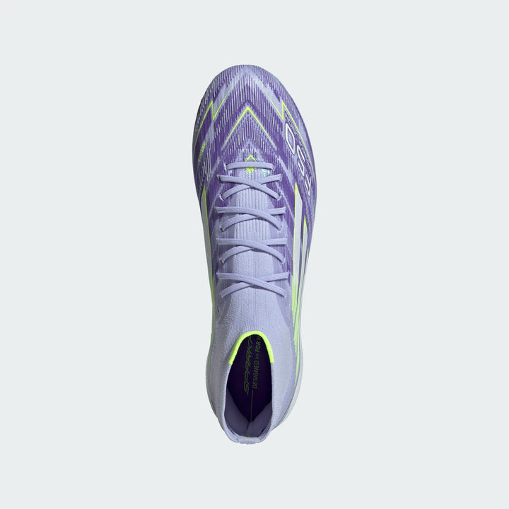 adidas Women's F50 Sparkfusion Elite FG - Violet/Lucid Lemon Womens Footwear - Third Coast Soccer