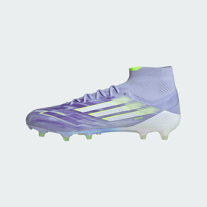 adidas Women's F50 Sparkfusion Elite FG - Violet/Lucid Lemon Womens Footwear - Third Coast Soccer