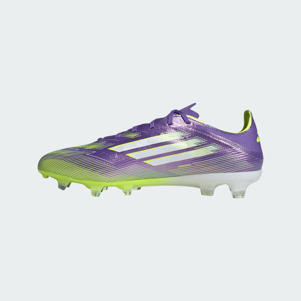 adidas F50 Pro FG - Purple/Feather White/Lucid Lemon Men's Footwear - Third Coast Soccer