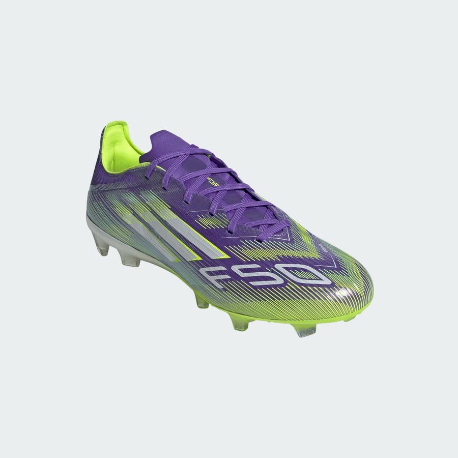 adidas F50 Pro FG - Purple/Feather White/Lucid Lemon Men's Footwear - Third Coast Soccer