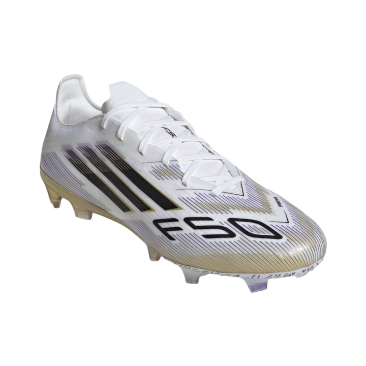 adidas F50 Pro FG - White/Black/Gold Men's Footwear - Third Coast Soccer