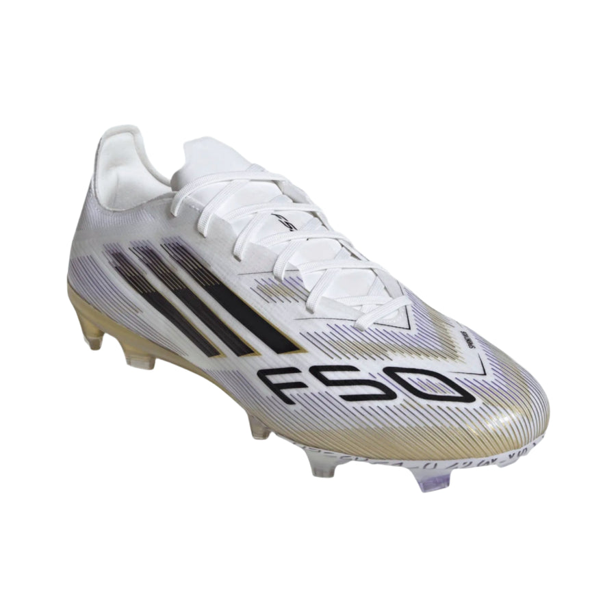 adidas F50 Pro FG - White/Black/Gold Men's Footwear - Third Coast Soccer